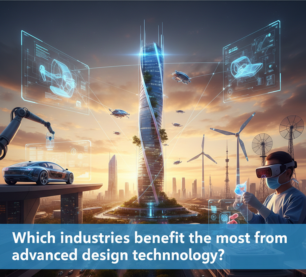 Which industries benefit the most from advanced design technology?