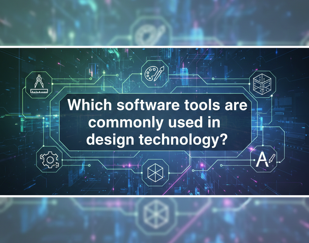 Which software tools are commonly used in design technology?